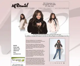 MCDanielfur.com(Fur Sales and Storage) Screenshot