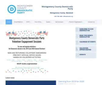 MCDCC.org(The official website for the Montgomery County (MD) Democratic Party) Screenshot