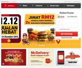 MCDelivery.com.my(Malaysia) Screenshot