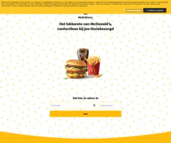 MCDelivery.nl(McDonald's McDelivery) Screenshot
