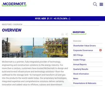 MCDermott-Investors.com(McDermott) Screenshot
