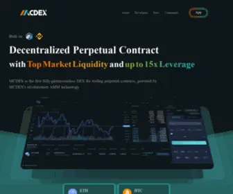 MCDex.io(Monte Carlo Decentralized Exchange) Screenshot