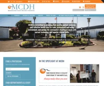 MCDH.org(Mendocino Coast District Hospital) Screenshot