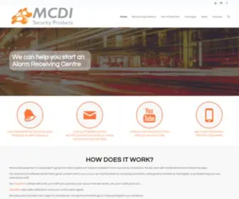 MCDi.com(MCDI Monitoring Software and Alarm Receivers) Screenshot