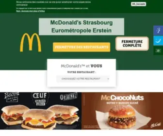 MCDo-Strasbourg.fr(McDonald's Strasbourg : Eurométropole & Erstein) Screenshot