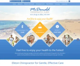 MCDonaldchiro.net(Chiropractor Elkton) Screenshot