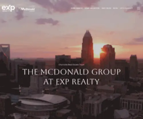 MCDonaldgroupcharlotte.com(The McDonald Group at eXp Realty) Screenshot