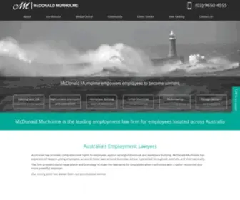 MCDonaldmurholme.com.au(Employment Lawyers Melbourne) Screenshot