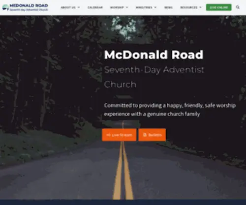 MCDonaldroad.org(McDonald Road Church) Screenshot