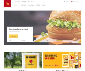 MCDonalds.ca(Your Favourite Burgers) Screenshot