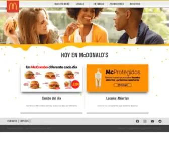 MCDonalds.cl(McDonald's) Screenshot