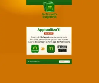 MCDonaldscupons.cat(McDonald's Cupons) Screenshot