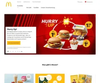 MCDonalds.de(McDonald's Deutschland) Screenshot