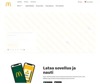 MCDonalds.fi(McDonald's Suomi) Screenshot
