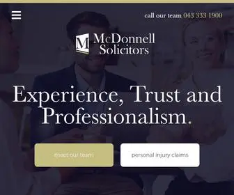 MCDonnellsolicitors.ie(McDonnell Solicitors) Screenshot