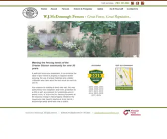 MCDonoughfence.com(A family tradition of custom fence builders) Screenshot