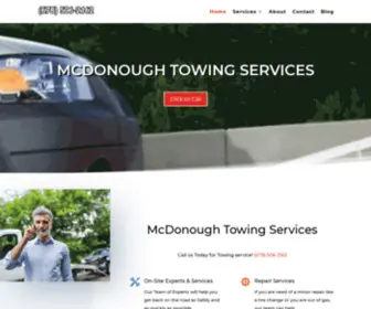 MCDonoughtowing.com(McDonough's Premier Towing & Wrecker Service) Screenshot