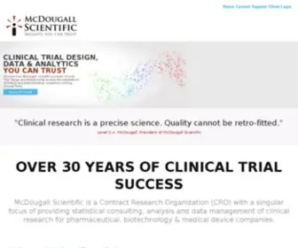 MCDougallscientific.com(Clinical Trial Statistical Analysis) Screenshot