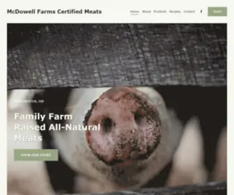 MCDowell-Farms.com(McDowell Farms Certified Meats) Screenshot