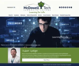 MCDowelltech.edu(McDowell Technical Community College) Screenshot