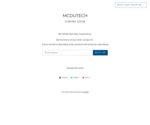 MCDutech.com(MCDUTECH) Screenshot