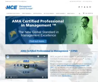 Mce-Ama.com(Management Centre Europe) Screenshot