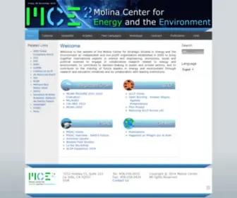 Mce2.org(Molina Center for Energy and the Environment) Screenshot