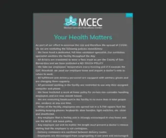 MceCDelivery.com(Medical Cannabis Education Center) Screenshot