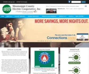 Mceci.com(Mississippi County Electric) Screenshot