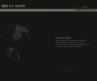 Mcescher.nl(The Official Website) Screenshot