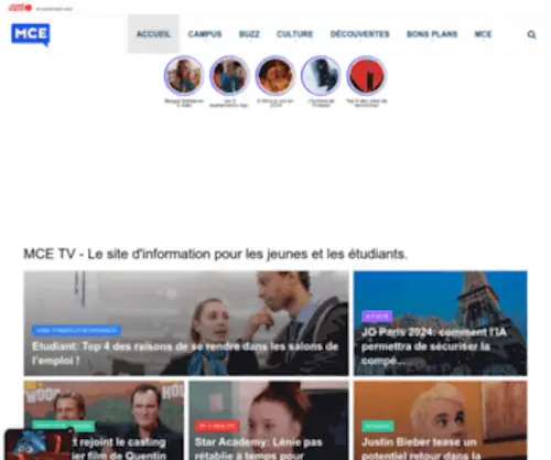 Mcetv.fr(MCE TV) Screenshot