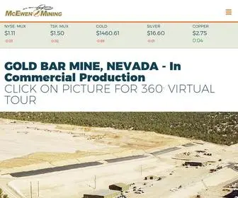 Mcewenmining.com(McEwen Mining Inc) Screenshot