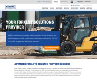 Mcfa.com(Mitsubishi Caterpillar Forklift America) Screenshot