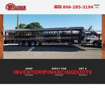 Mcfaddentrailersales.com(McFadden Trailer Sales) Screenshot