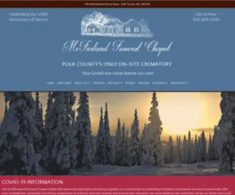 Mcfarlandfuneralchapel.com(McFarland Funeral Chapel) Screenshot