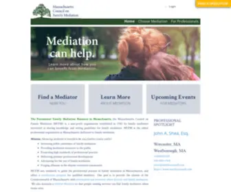 MCFM.org(Massachusetts Council on Family Mediation) Screenshot