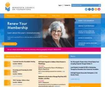 MCF.org(Minnesota Council on Foundations) Screenshot