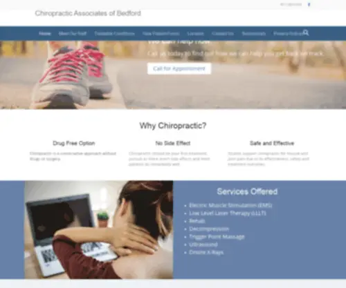 Mcgarrahchiropractic.com(Chiropractic Associates of Bedford) Screenshot