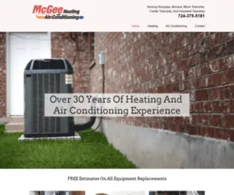 Mcgeeheatingandairconditioning.com(McGee Heating and Air Conditioning) Screenshot