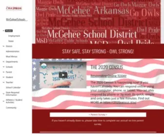 Mcgeheeschools.org(McGeheeSchools) Screenshot