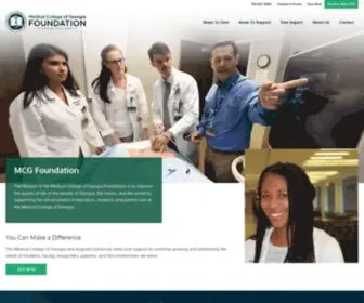 MCgfoundation.org(Medical College of Georgia Foundation) Screenshot