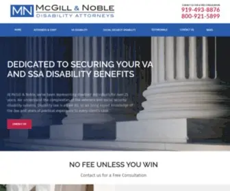 Mcgillandnoble.net(Durham Social Security Disability Lawyer) Screenshot