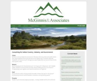 Mcginnisandassociates.com(Consulting for Indian Country) Screenshot