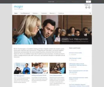 Mcgirrtech.com(Court Case Management System Software eFiling eLodgement) Screenshot