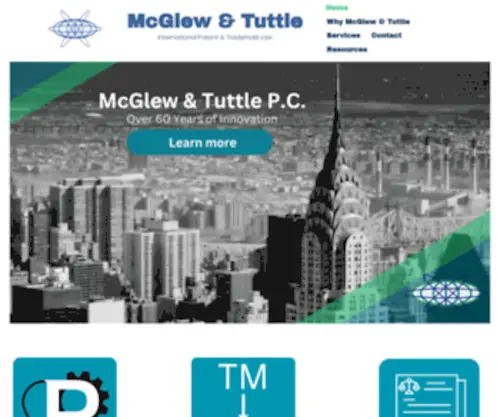 MCglewtuttle.com(Patent, Trademark & IP) Screenshot