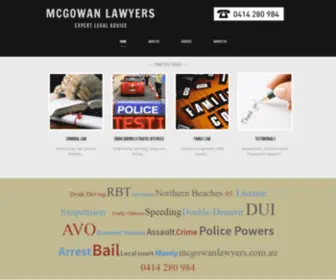 Mcgowanlawyers.com.au(McGowan Lawyers) Screenshot