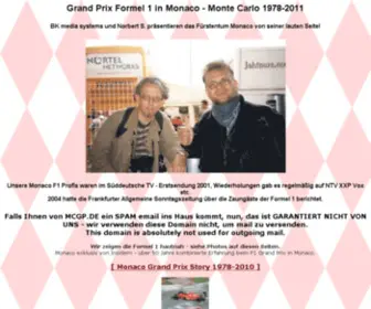 MCGP.de(30 Jahre Grand Prix Erfahrung mit Formel 1 in Monaco Monte Carlo) Screenshot