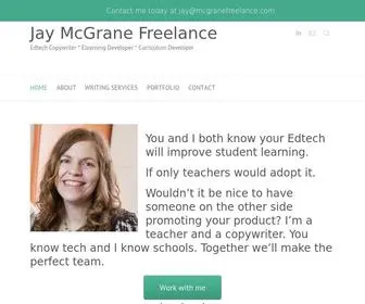 MCgranefreelance.com(Edtech Copywriter) Screenshot