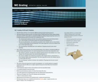 MCgrating.com(Modal and C Methods Grating Software) Screenshot