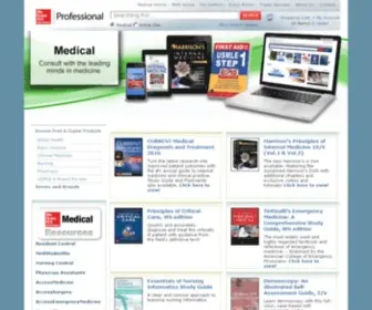 MCgraw-Hillmedical.com(Medical Books) Screenshot